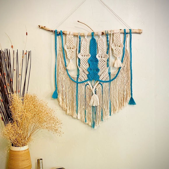 Made by Native S. American Dream catcher macrame hanger wall art attract +energy - Picture 9 of 13